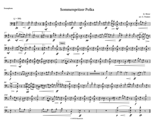 Sommerspritzer Polka - LS - Sousaphone